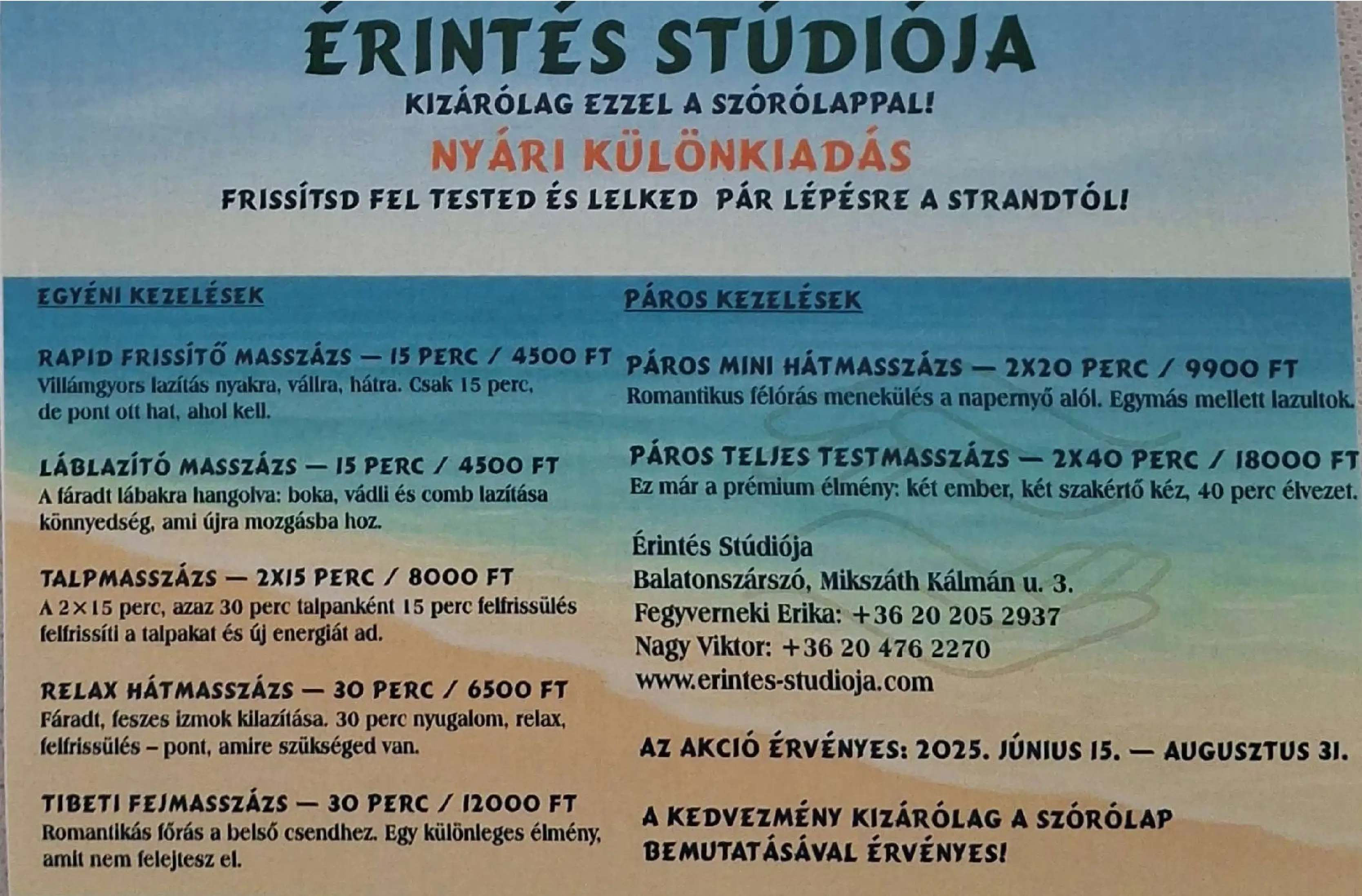 2025 nyári szórólap
